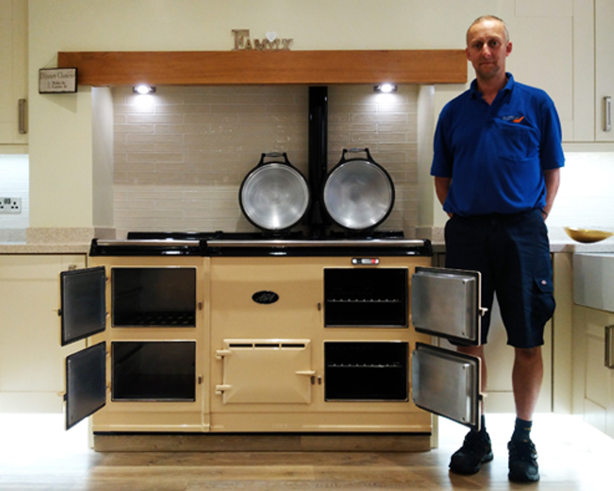 Open AGA oven after cleaning